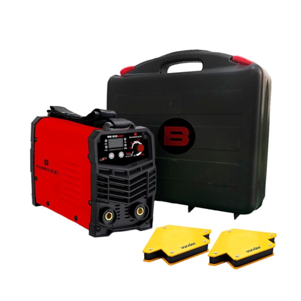 Inversora de Solda WMI 161ED Bivolt Bambozzi e 2 Esquadros Magnéticos-6424faff-8b5a-4b09-9f6b-f0b4ed319422