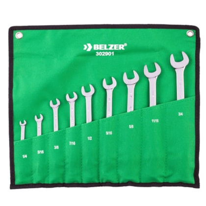 Jogo Chave Combinada 1/4 A 3/4 - 9 Pçs 302901B Belzer-59a7645d-6053-4960-875a-9e9593e867a6