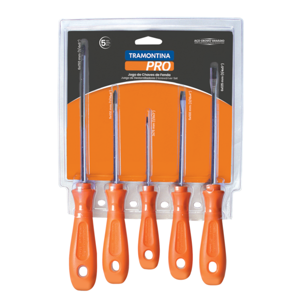 Jogo Chave de Fenda 5 Peças 44130/505 Tramontina PRO-f60d99d0-96b0-4ee0-8d8f-5812f5f9c361