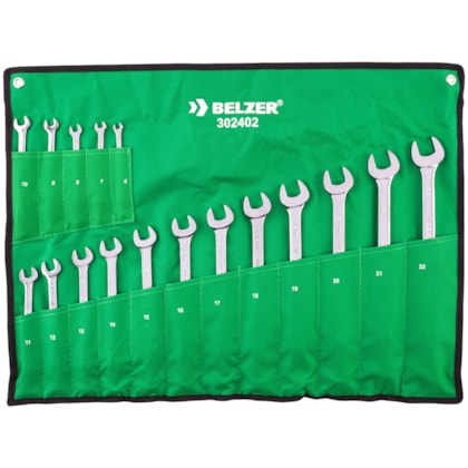 Jogo Chaves Combinadas 6MM a 22mm - 17 Pçs 302402B Belzer-0aa06f87-2feb-4327-a837-385bdd25c51b