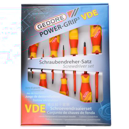 Jogo Chaves de Fenda e Phillips VDE Isoladas 1000v Gedore-093fe74a-fd9b-43f2-91b1-fe23b8c04cee