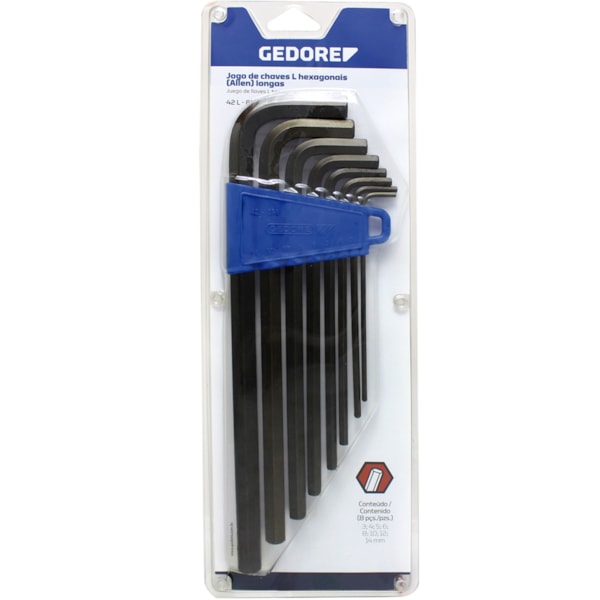 Jogo Chaves L Hexagonais (Allen) Longas 14Pçs 1/16A9/16 012353 Gedore-9005e702-4414-4864-bea3-66b0e660724c