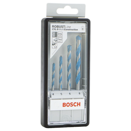 Jogo de 4 Brocas Robust Line Multiconstruction CYL-9 2607010521 Bosch