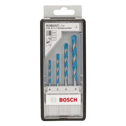 Jogo de 4 Brocas Robust Line Multiconstruction CYL-9 2607010521 Bosch