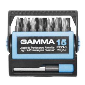 Jogo de Bits com 15 Peças Gamma