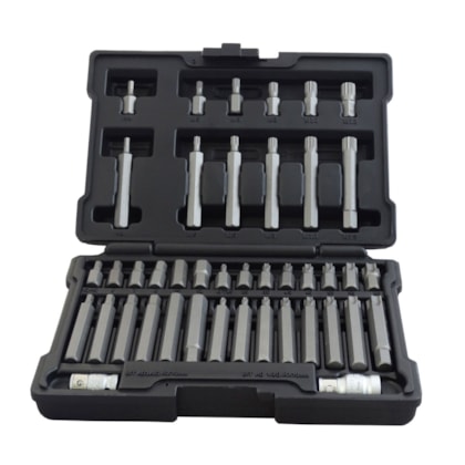 Jogo de Bits Completo Torx, Allen e Spline Com 42 Peças 1131856 Stels-fc3391f9-fa83-4008-807a-07430a04011e