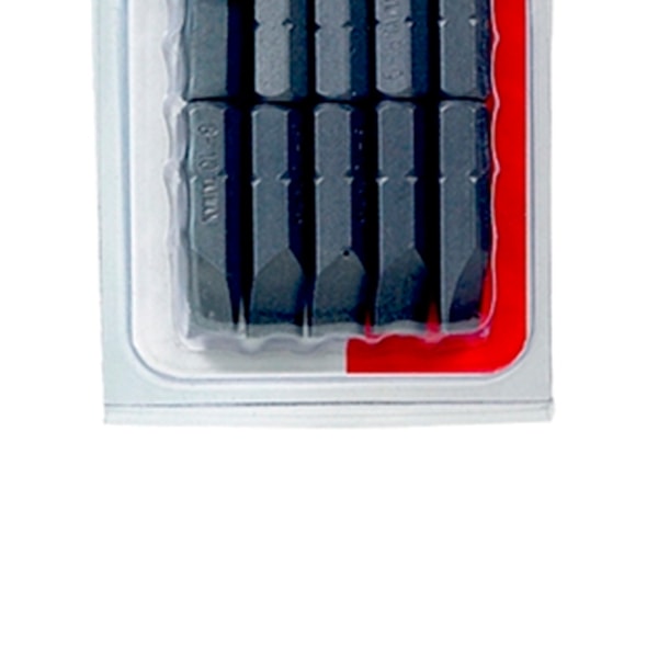 Jogo de Bits de Fenda para Parafusadeira com 10 Peças 1