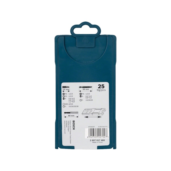 Jogo de Bits e Pontas Para Parafusadeiras 25 peças Mini X-Line Bosch-17c88d2d-7a2c-448c-98b6-20e5708758e2