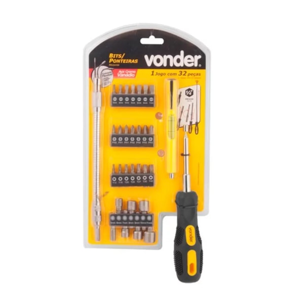 Jogo de Bits Encaixe Sextavado 1/4