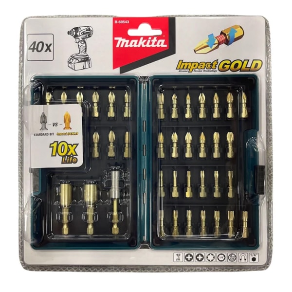 Jogo de Bits/Pontas 25mm 40 Peças Impact Gold B-69543 Makita -47367276-28ba-4d7b-828e-39e6fe4b7fb6
