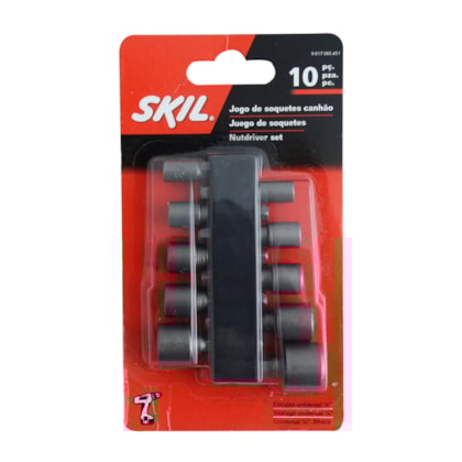 Jogo de Bits Soquetes para Parafusadeira com 10 peças Skil-64ac3e97-9ae5-42df-9b1d-3e1e4b9bc5f8