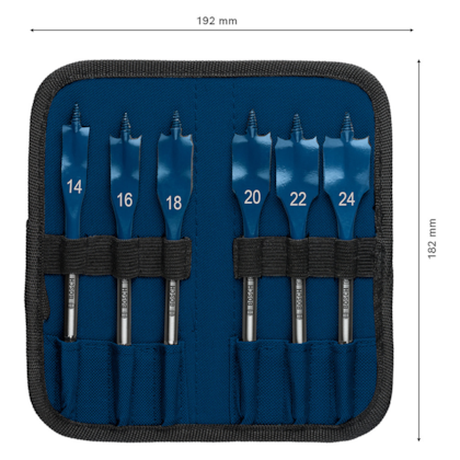 Jogo de Broca Chata Expert Self Cut 14mm a 24mm em Aço Com 6 Peças 2608900332 Bosch-255570b9-29b8-492e-a8c4-c0d63367ca51