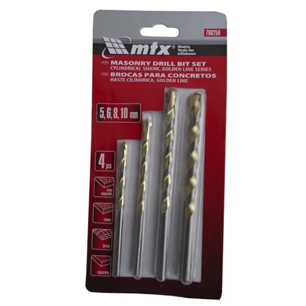 Jogo de Broca Para Concreto 5A10MM 708259 MTX-34344e02-ffa2-492d-a727-dbaf0489f4e6