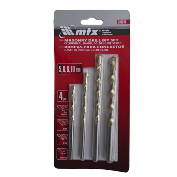 Jogo de Broca Para Concreto 5A10MM 708259 MTX-a924d6d8-58be-4b6b-9301-a3b7b2e8278f
