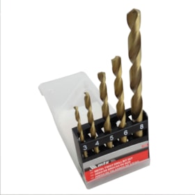 Jogo de Broca Para Metal 3,00A8,00MM Com 5 Peças 723839 Mtx