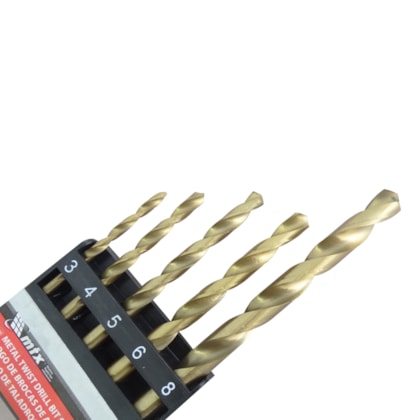 Jogo de Broca Para Metal 3,00A8,00MM Com 5 Peças 723839 Mtx-a47267bf-a60c-44eb-8a4c-dfa39d39bce9
