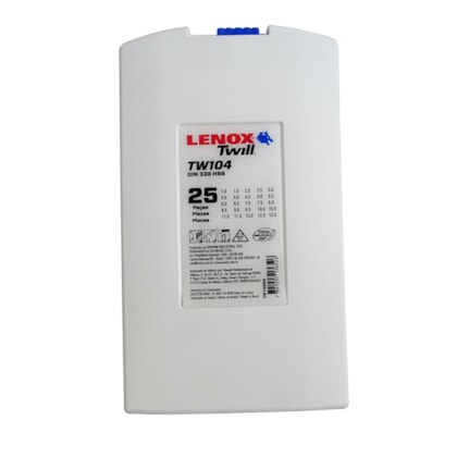 Jogo de Brocas Ar HP 1 a 13mm 25 Peças TW104 Lenox Twill-8ef4c21b-3975-4ab1-819a-33e8dfa2916c