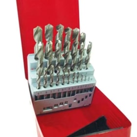 Jogo de Brocas de Aço Rápido 25 Peças 1 a 13mm Htom