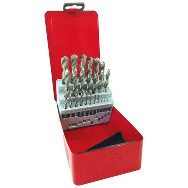 Jogo de Brocas de Aço Rápido 25 Peças 1 a 13mm Htom-8828cb29-ac97-4fcf-90a7-c2543ca620ad