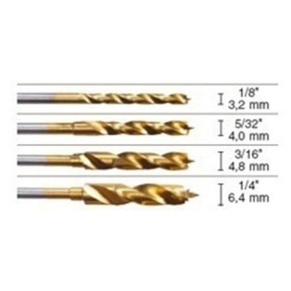 Jogo de Brocas de Titânium com 4 Unid. 631 Dremel-6ff84ba1-808f-47c0-9f42-0eac7a6f0fe9