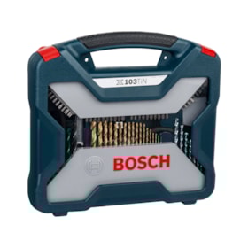 Jogo de Brocas e Acessórios 103 peças e Maleta X-Line Titânio 2607017395 Bosch
