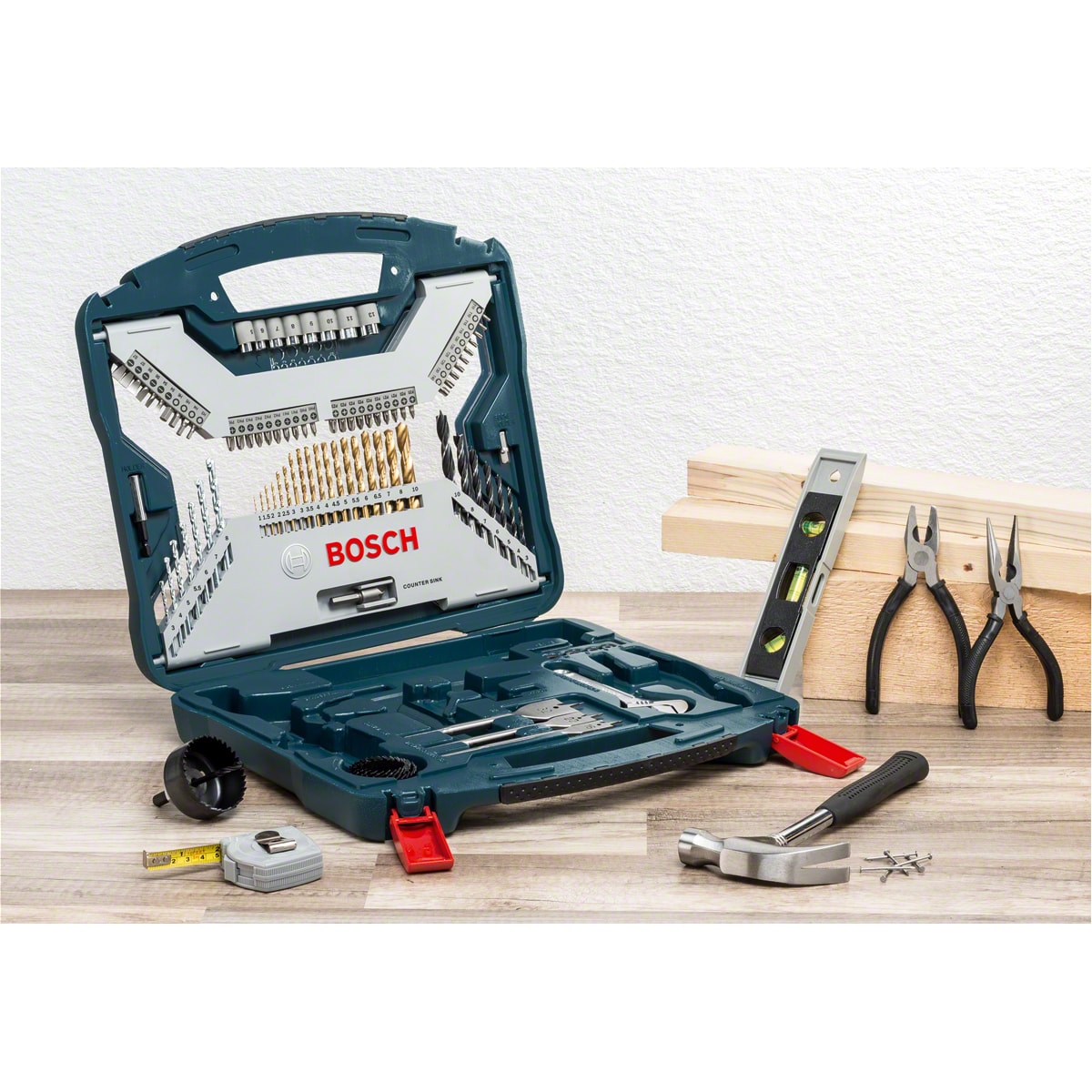 Jogo de Brocas e Acessórios 103 peças e Maleta X-Line Titânio