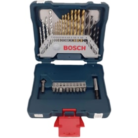 Jogo De Brocas E Pontas Bits Com 30 Peças X-line Titânio Bosch