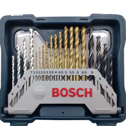 Jogo De Brocas E Pontas Bits Com 30 Peças X-line Titânio Bosch-c02a0d28-c3c1-4e8a-ae6a-6d845fb15d37