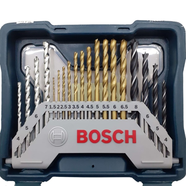 Jogo De Brocas E Pontas Bits Com 30 Peças X-line Titânio Bosch-cbeb6f2a-2616-49f3-a933-0ebffe3cd46e