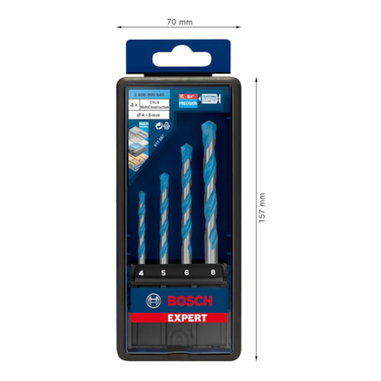 Jogo de Brocas EXPERT CYL-9 4-5-6-8mm 2608900645 Bosch-736f3d38-7f67-4db5-a4c8-2eb4838b3ec3
