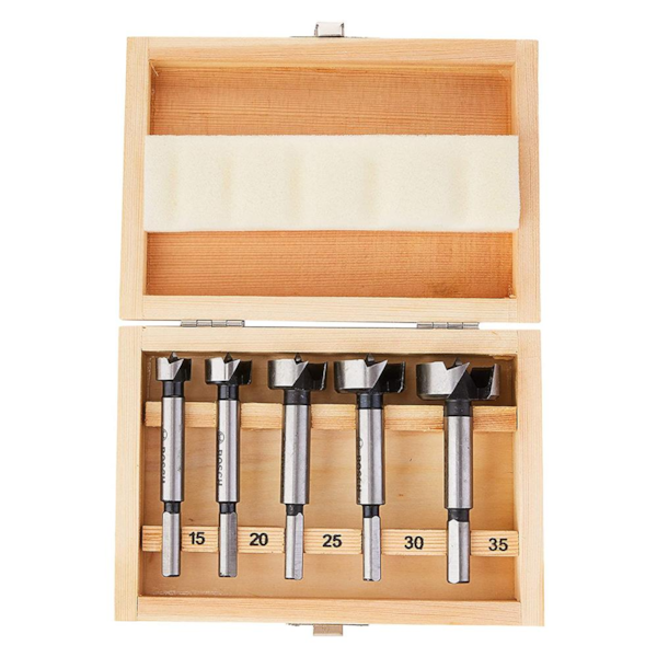 Jogo De Brocas Forstner 15/20/25/30/35 mm 2607018395 Bosch-32f663b0-ca49-4606-ac9d-60321c59d0f6