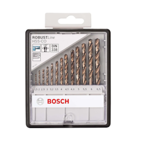 Jogo de Brocas HSS-Co Robust 1,5-6,5m 13pçs 2607019926 Bosch