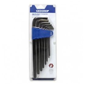 Jogo de Chave Allen L Hexagonal de 3 A 14MM 012302 Gedore