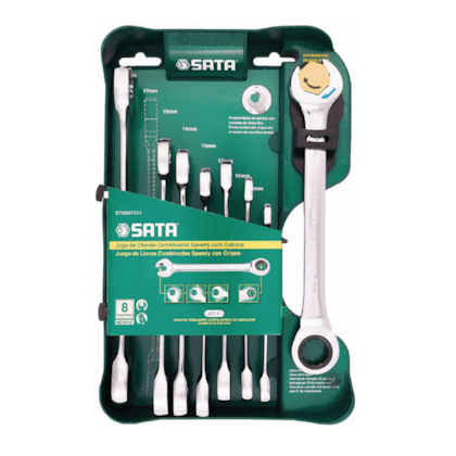 Jogo de Chave Combin. Speedy 8 a 19mm 8pcs ST08007ASJ Sata-384c6ba3-4a1c-4793-8c7e-307a0c78c3b1