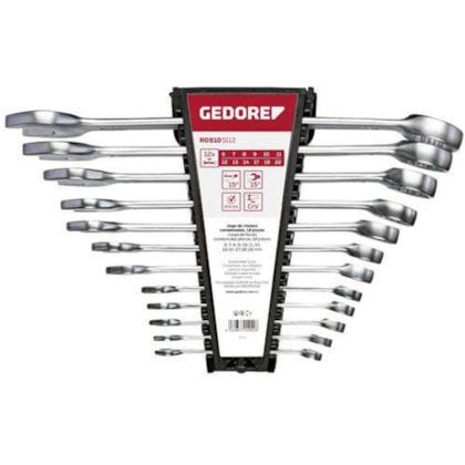 Jogo de Chave Combinada 6 a 22MM 12 Peças Gedore Red-aef84d0c-aa89-46ce-8f3b-91a999933a10