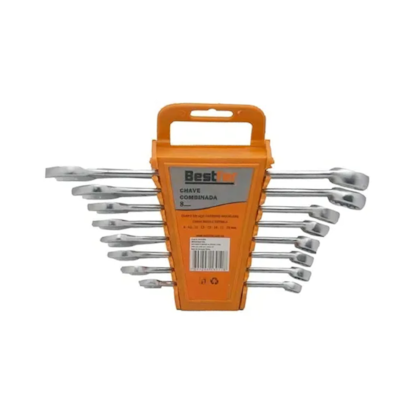 Jogo de Chave Combinada 8 peças Aço 8 a 19mm BFH1054 Bestfer-29c76452-b5e5-4dda-8c44-692585be2c2d