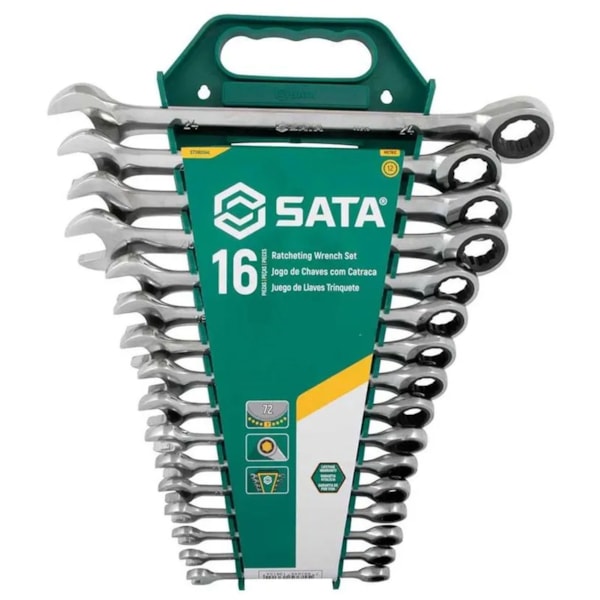 Jogo de Chave Combinada de 8 a 24mm com Catraca 16pçs ST08034L SATA-27495e0f-693b-41aa-a1a2-b210cfe0b692