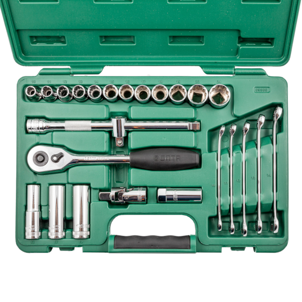 Jogo De Chave Combinada Soquete e Estriados Sext 1/2