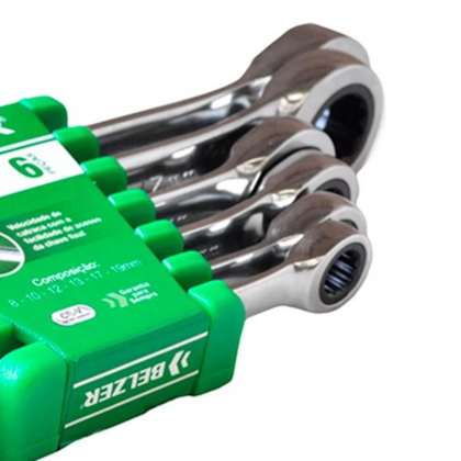 Jogo de Chave Combinada Speedy 8mm a 19mm Com Catraca em Aço Vanádio 6pçs 8556BJ Belzer-774bac97-5dba-41a4-811e-d4de7b4f9c7c