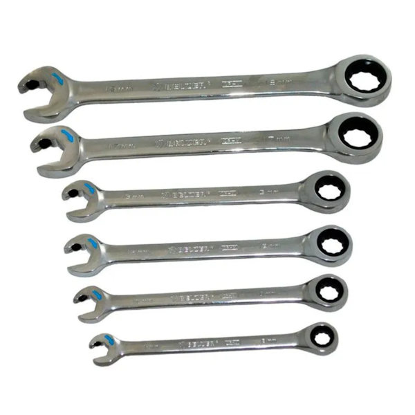 Jogo de Chave Combinada Speedy 8mm a 19mm Com Catraca em Aço Vanádio 6pçs 8556BJ Belzer-48110a2f-7c6a-4382-b90c-990a91ad308b