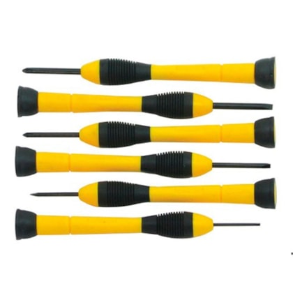 Jogo de Chave Fenda/Phillips de Precisão 6 Peças 66-052 Stanley-f81ce8c3-b26a-4558-ba1e-f1aa893119be