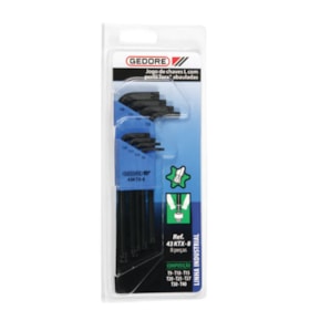 JOGO DE CHAVE TORX T9-T40 ABAULADA 43KTX/8 012961 GEDORE