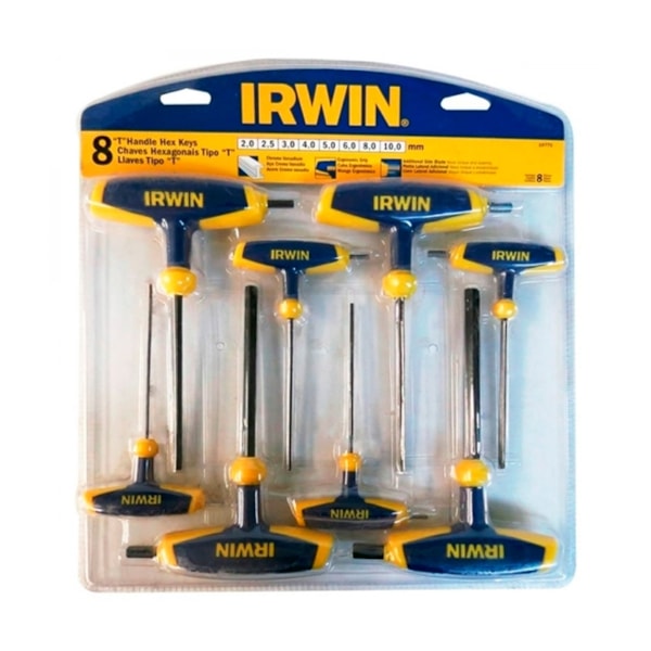 Jogo de Chaves Allen Cabo T  2A10MM Com 8 Peças IW10771 Irwin-22d05588-2cb2-4243-92e2-66cfd4ce3663