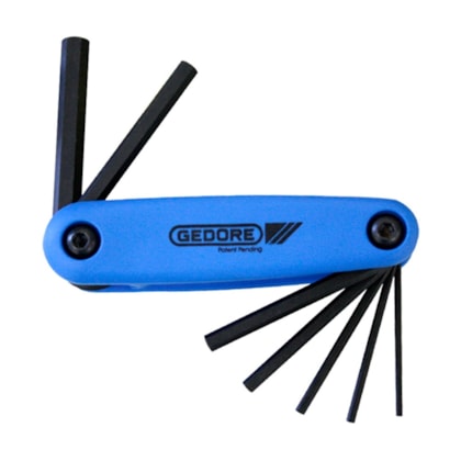 Jogo de Chaves Allen tipo Canivete com 7 Peças de 2 a 8mm Gedore-9c609c21-aeb1-4a54-bd59-3e7b421cb66c