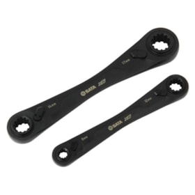 Jogo de Chaves com Catraca Quadbox X6 2 Peças ST09059G Sata