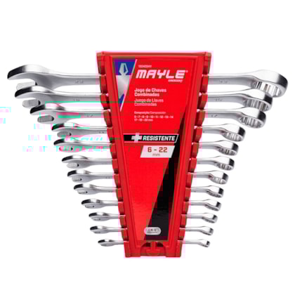 Jogo de Chaves Combinada 6 a 22mm 12 Peças Mayle-35252330-041c-497e-9be3-21ff66da20af