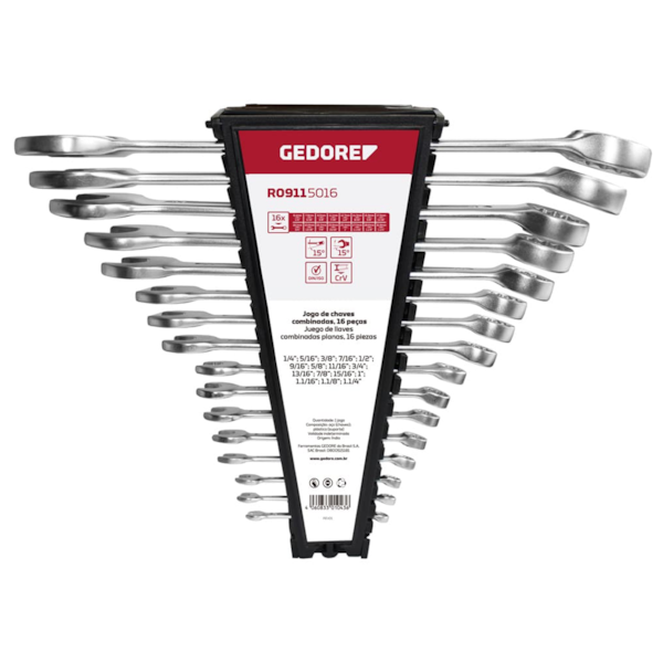 Jogo de Chaves Combinadas 1/4 a 1.1/4 3365202 Gedore Red-9c73a58b-a1f2-4873-930f-ddf43dcd0a2e