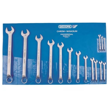 Jogo de Chaves Combinadas 6 a 32 mm com 15 Peças Gedore-1d2d3307-ee9d-48df-a59c-a5a557c6c441