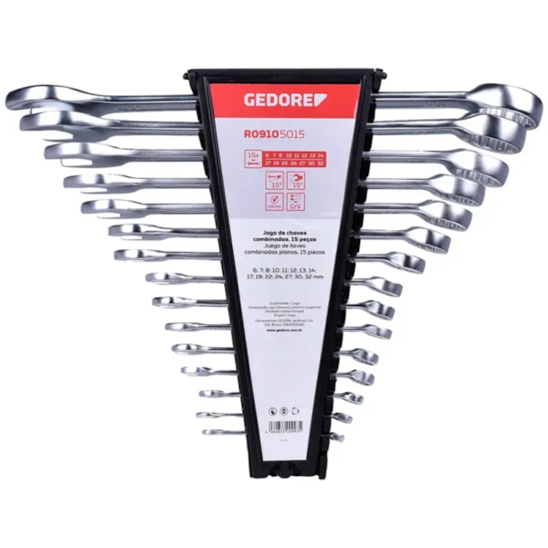 Jogo de Chaves Combinadas 6a32mm 15 Pecas 3365198 Gedore Red-a7d767d1-2c75-4c1b-830b-6e8102d2784f