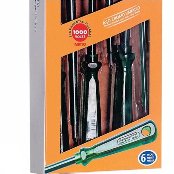 Jogo de Chaves de Fenda e Phillips 6 Peças Isoladas 1000V 44115/406 Tramontina-053041bf-a482-49e0-9e54-ac74d93c0a8d
